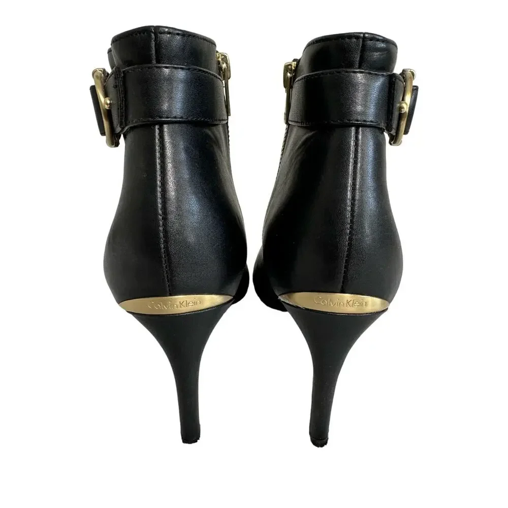 Calvin Klein Womens Jailene Dress Ankle Boots in Black Size 8 1/2‎ M